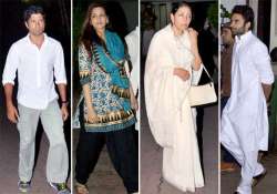 farhan deepti jackky sonali at farooq sheikh s funeral ceremony view pics