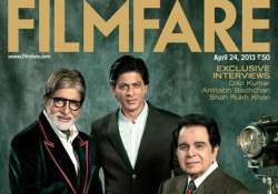 filmfare cover out big b shahrukh dilip kumar in one frame