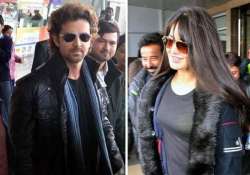 hrithik katrina spotted at chandigarh airport resumes bang bang shoot view pics