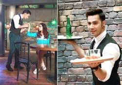 abcd 2 varun dhawan as waiter and shraddha as hairdresser see pics