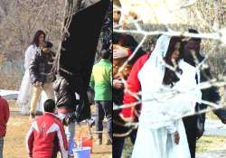 spotted katrina kaif shooting for fitoor