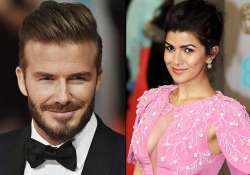 fan girl moment when david beckham stepped on nimrat kaur s gown