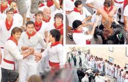 hrithik farhan abhay run with the bulls in spain