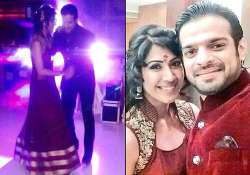 karan patel ankita bhargava s romantic dance at their roka ceremony see pics