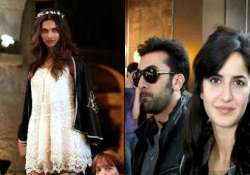 tough time for ranbir deepika katrina end up as neighbours at delhi hotel