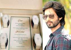 shahid mira wedding know how shahid kapoor designed his wedding card