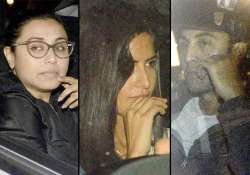 rani ranbir katrina varun b wood celebs at ravi chopra s prayer meet view pics