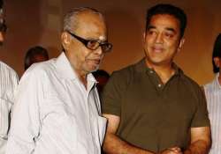 kamal haasan to miss balachander s funeral