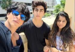 superstar shah rukh khan shares selfie with kids