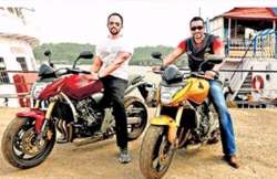 rohit shetty ajay devgn can t part with their honda hornets