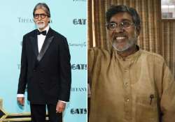 big b glad to share stage with kailash satyarthi