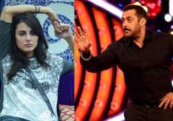 bigg boss 9 salman khan teaches lesson to mandana karimi calls her shaana kauwa