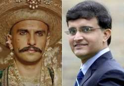 watch video sourav ganguly turns peshwa bajirao for ranveer singh