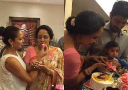 hema malini s family time on birthday