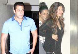 salman khan watches bajrangi bhaijaan with ex girlfriend sangeeta bijalani