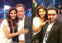 shilpa shetty meets arnold schwarzenegger in china