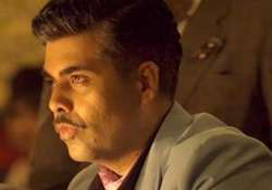 karan johar gets emotional due to his moustache look in bombay velvet