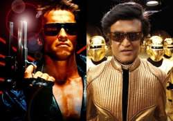 terminator arnold and robot rajini in a movie together