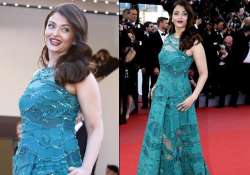 cannes 2015 aishwarya rai gives tough time to sonam katrina see pics