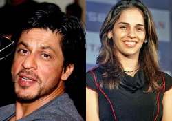 here s how shah rukh just made fangirl saina nehwal s day