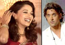 madhuri dixit caught hrithik roshan wearing a towel