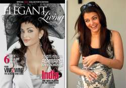 post pregnancy aishwarya appears on cover of elegant living