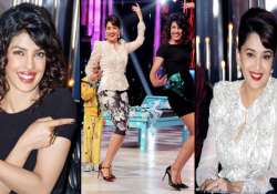 priyanka chopra makes madhuri dixit dance on the sets of jhalak view pics