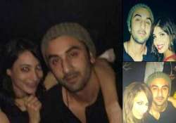 ranbir kapoor sans katrina kaif celebrates valentine s day with unknown girls view pics