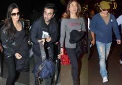 ranbir katrina saif kareena fly abroad for new year celebrations view pics