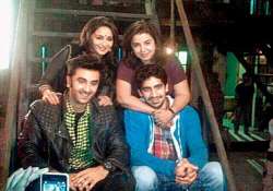 ranbir bribed director to let him kiss on madhuri s cheeks