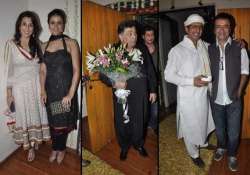 rishi kapoor irrfan khan rajukumar hirani spotted at javed jaffery s eid party view pics