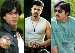 srk vijay pawan kalyan to lock horns at southern box office