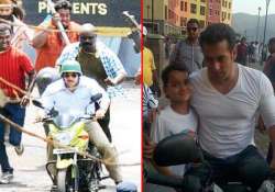 salman khan spotted on the sets of mental view pics