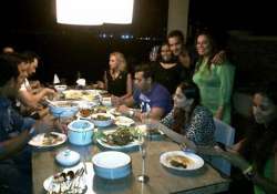 salman does it again enjoys a family meal with iulia vantur view pics