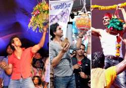 shah rukh hrithik arjun at dahi handi celebration view pics