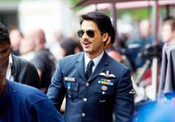 shahid flies in a f 16 fighter