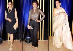 shilpa shetty kangana and rekha sizzled at rakesh roshan s birthday bash