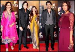 shah rukh sonam priyanka arman tanishaa sizzle at colors bash see pics