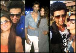 bigg boss 7 couple gauhar kushal s spat on tv see pics