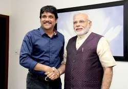 actor nagarjuna meets modi expresses support