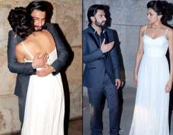 ranveer deepika get cosy at ram leela screening see pics