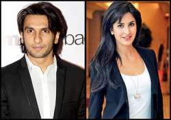 ranveer katrina spotted getting friendly at dhoom 3 success bash see pics