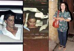 shah rukh deepika with their happy new year team attend karim morani s birthday bash see pics