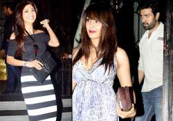 bollywood couple s night out shilpa bipasha enjoy double date see pics