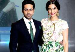 sonam kapoor ayushmann khuranna promote bewakoofiyaan in mumbai see pics