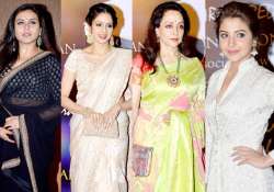 sridevi hema malini anushka and rani at yash chopra memorial national award see pics