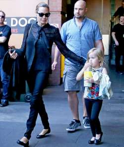 angelina jolie matches style with her daughter view pics