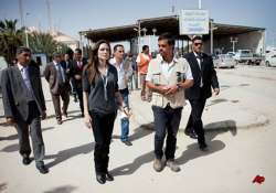 angelina jolie says people fleeing libya need support