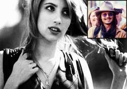 emma roberts flaunts picture with johnny depp