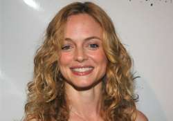 heather graham displays yoga skills